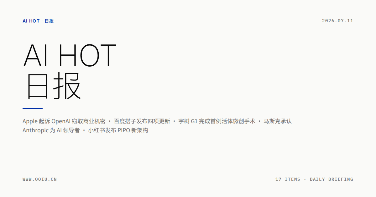 AI HOT 日报