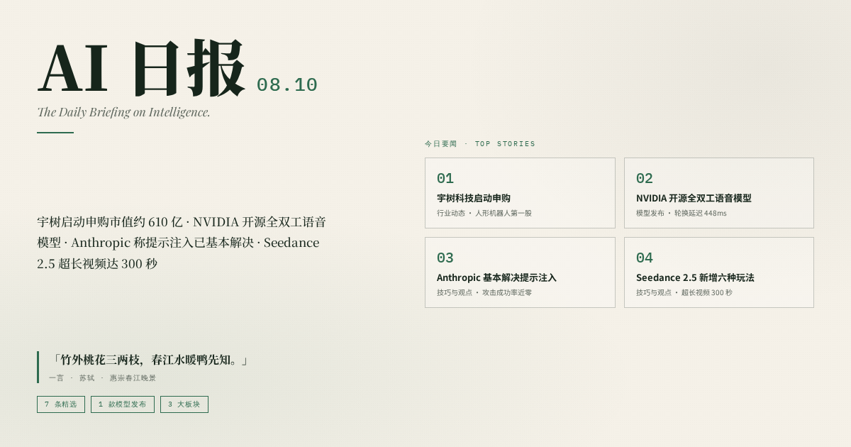 AI 日报 2026-08-10 封面